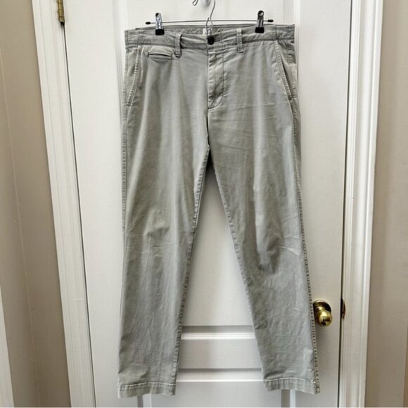 GAP Men's Pants Slim Fit Chinos Casual Vintage Washed Light Gray Size 32 - Picture 3 of 13